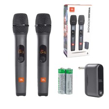 JBL Wireless Microphone Handheld UHF Dual Channel Mike 6-Hour Battery-USA