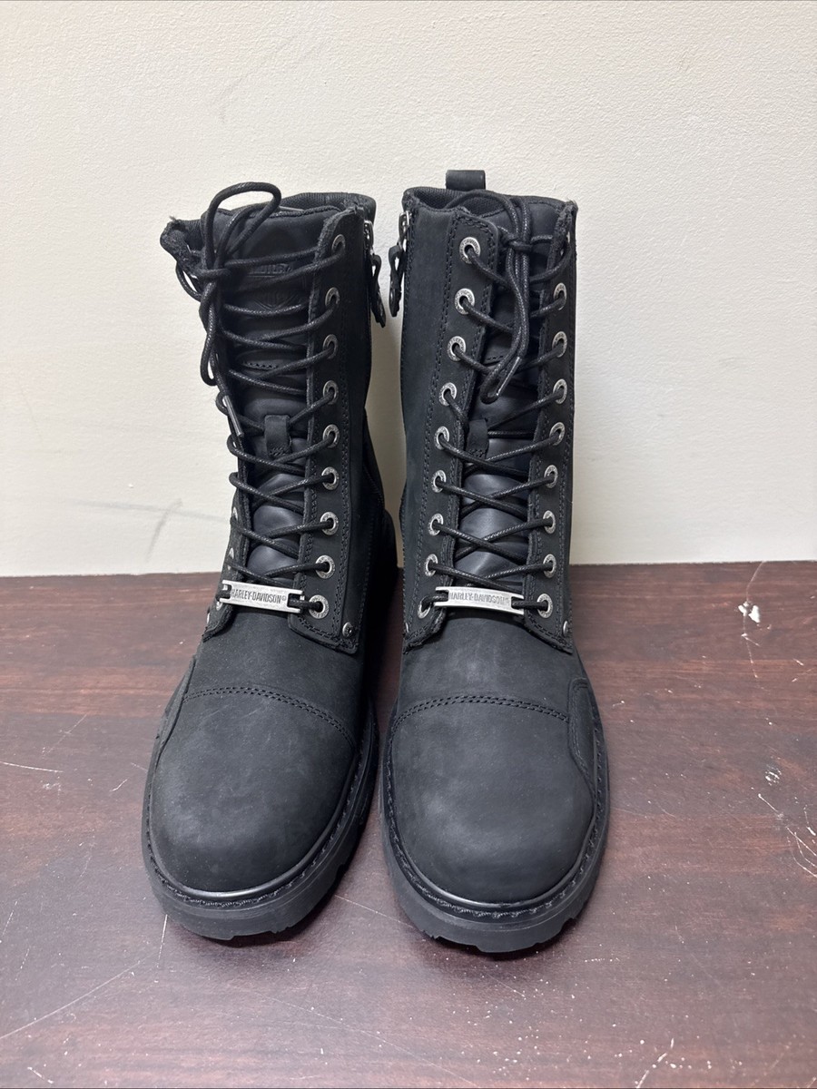 Harley-Davidson レザー ブーツ 8 1/2 US Harley Davidson D93619 Men's 8 Chatfield Motorcycle Boots Zipper
