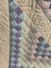 OMG! Vintage Handmade Hand Quilted Trip Around The World Quilt Quilt 85x84 #179 — photo 10