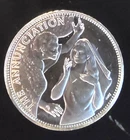 Annunciation Temple Catholic Society Mint Rare-0.925 Silver 26 Grams Art Medal