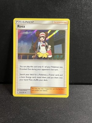 Rosa 204/236 Holo Rare Cosmic Eclipse Pokemon Holo Near Mint TCG SUN AND MOON