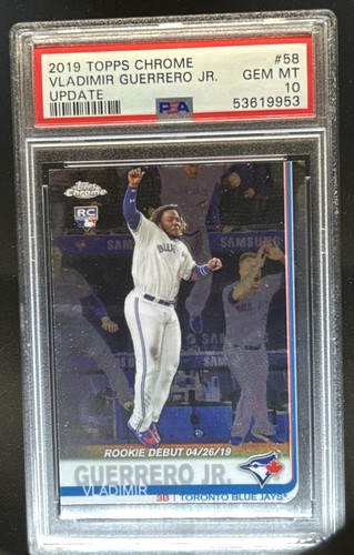 2019 Topps Chrome Update Vladimir Guerrero Jr. Rookie #58 Blue Jays PSA 10 (53)