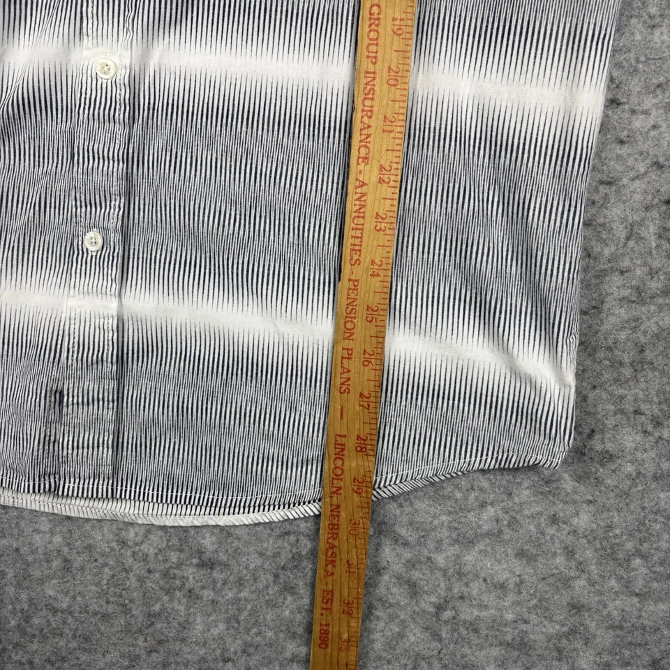 Zoo York Short Sleeve Button Up Shirt Mens XL Black White Retro Abstract - Image 3 of 4