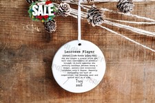 Lacrosse Christmas Ornament , Kids Christmas Ornament, Personalized Lacrosse ...