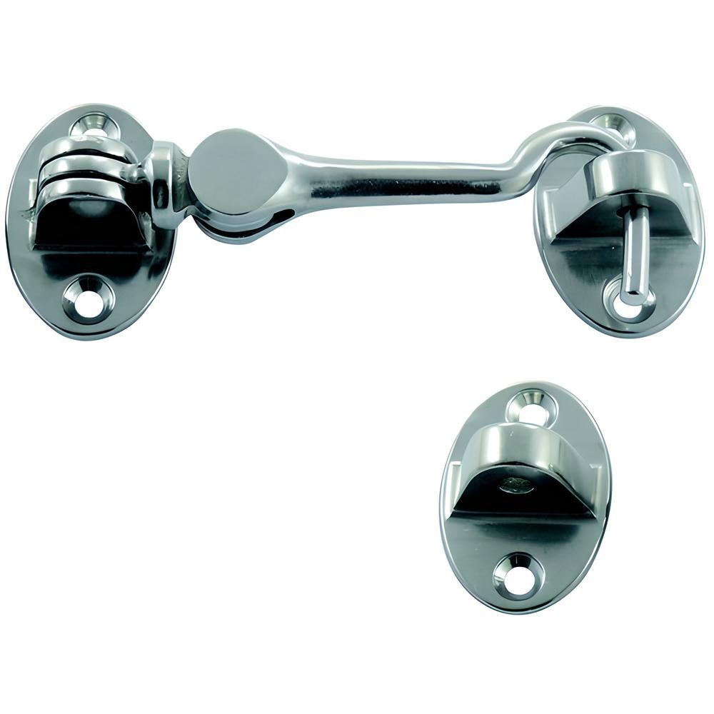 Cabin hook with twin fittings. A4 stainless steel