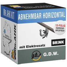 Für VW Eos 06-15 GDW Anhängerkupplung AHK abnehmbar + 13pol spezifisch