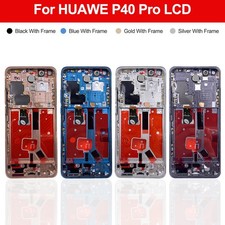 For Huawei P40 Pro LCD OLED Digital Display Touch Screen Assembly w/ Frame Parts
