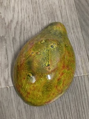 Carbone Pottery Hand Painted Ceramic Avocado Hyper Real Dip Bowl Guacamole Dish
