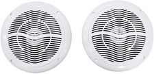 RMC65W 6.5" 600W 2-Way Marine Boat Speakers, 4 Ohm, Waterproof, Uv-Resistant, Hi