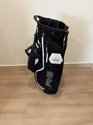 PING Hoofer Golf Stand Carry Bag 4-Way Divider S159 Demo Black White NWT