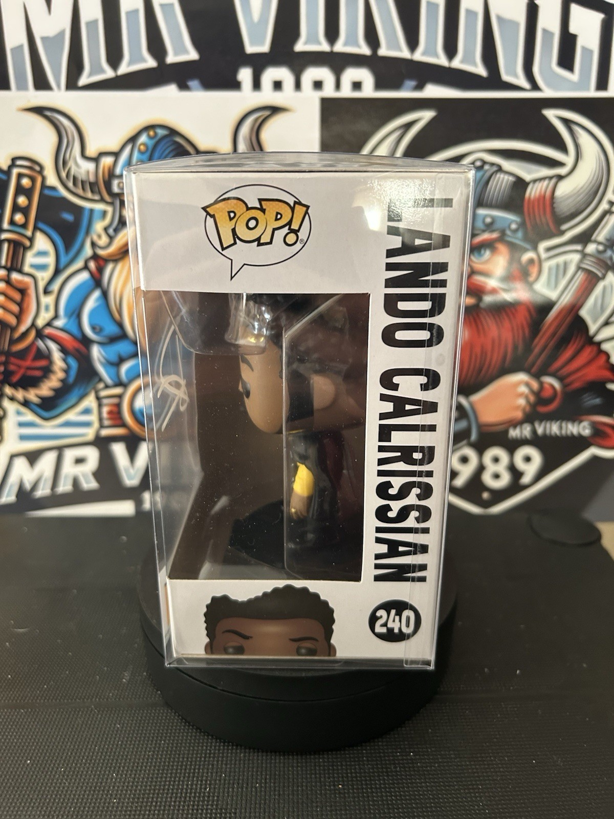 Star Wars 240 Lando Calrissian Hand Signed By Donald Glover Funko Pop image 2