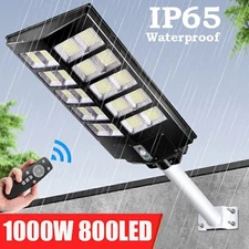 Outdoor Solar Street Light Motion Sensor Commercial Dusk To Dawn Big Road Lamps