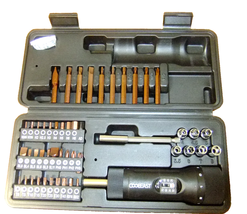 coobeast 49 Pcs Torque Screwdriver 10-70 Inch Pound Torque Screwdriver Set wi... - Afbeelding 1 van 7