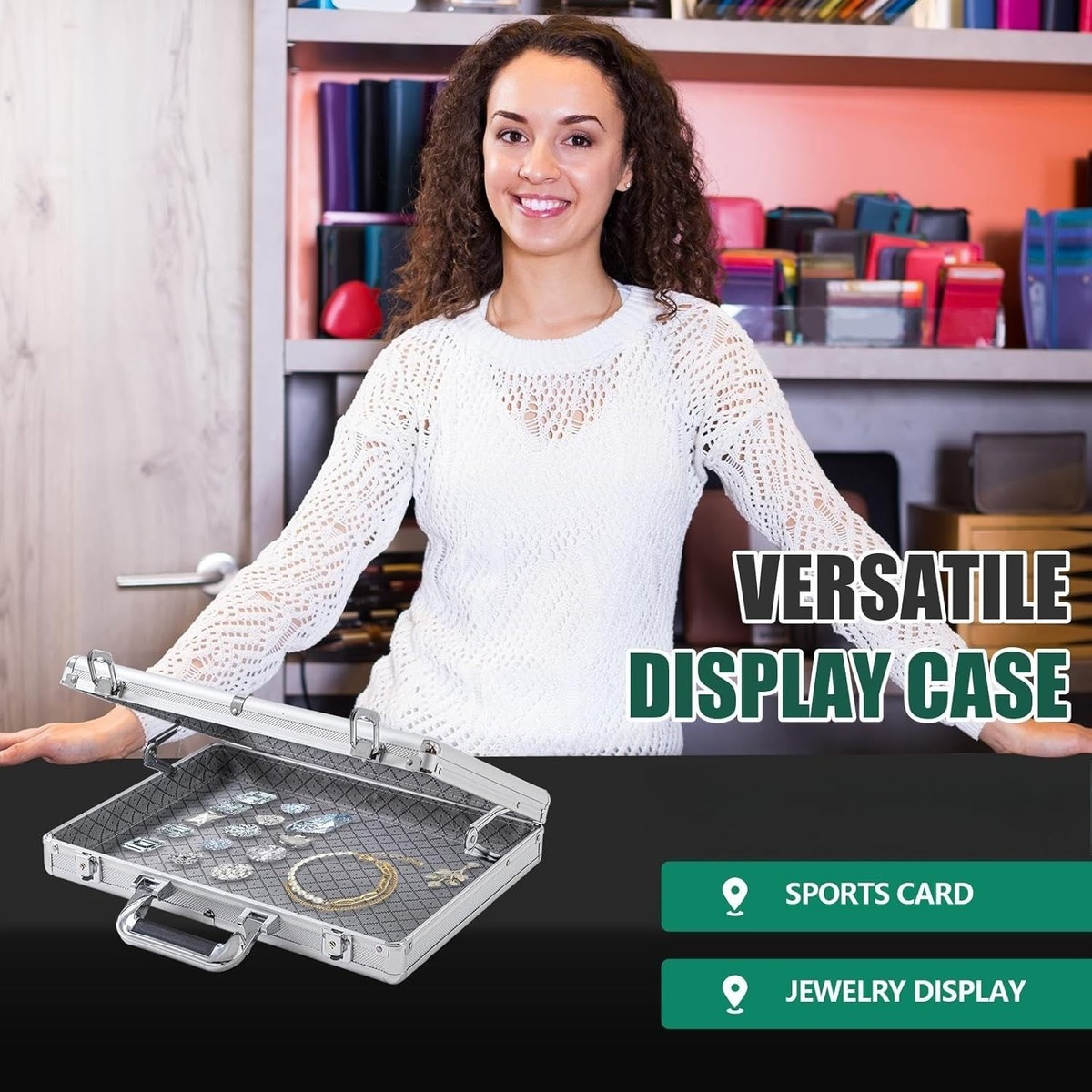 best display cases for card shows Trade Show Display Case Table Top Portable Aluminum Sports Card Display Case