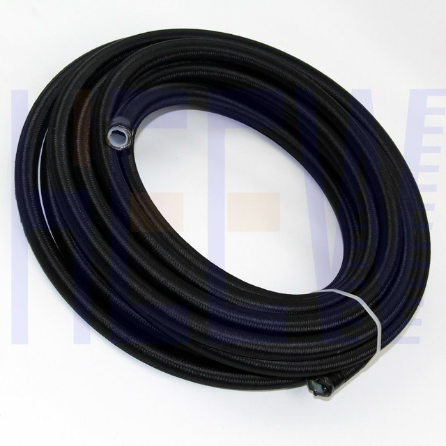AN8 8 AN Nylon Braided PTFE Teflon Inner E85 Oil Line Fuel Hose 20FEET BLACK eBay