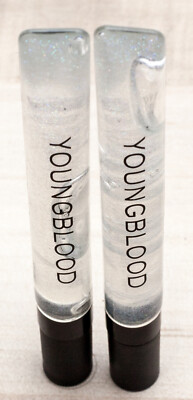 New 2 Pack Youngblood Mineral Cosmetics Beautiful Mighty Shiny Stripped Lip Gel
