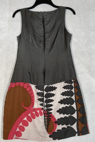 HYPE Dress Womens Size 2 Gray 100% Silk Lined Retro Preppy Career Chic Coquette - Picture 6 of 9
