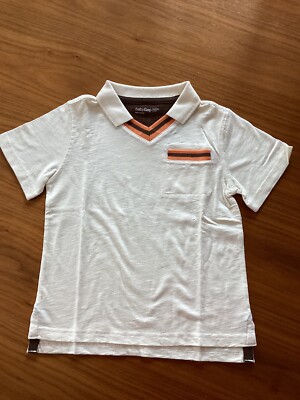   GAP Kids T-Shirt Gr. 5 T ca. 110 / 116 Creme-Farbe NEU Polo-Shirt Kragen