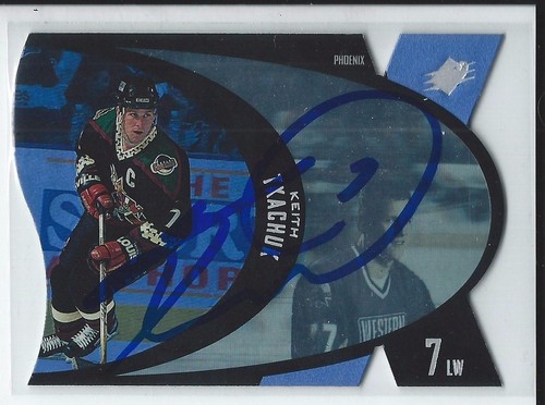 Keith Tkachuk signierte 1997/98 SPX Karte #40