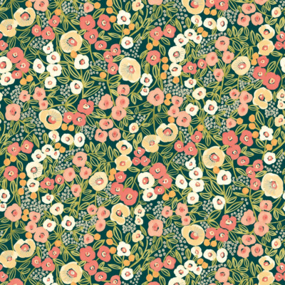 GHS50114W - Glasshouse Flora Ditsy Juniper & Ginger OHPOPSI Wallpaper
