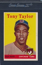1958 Topps #411 Tony Taylor Cubs EX 58T411-82515-3