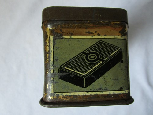 sehr alte seltene kleine Spielsteine-Dose Blechdose Imperial Domino leer 17x5,5 - Picture 4 of 8