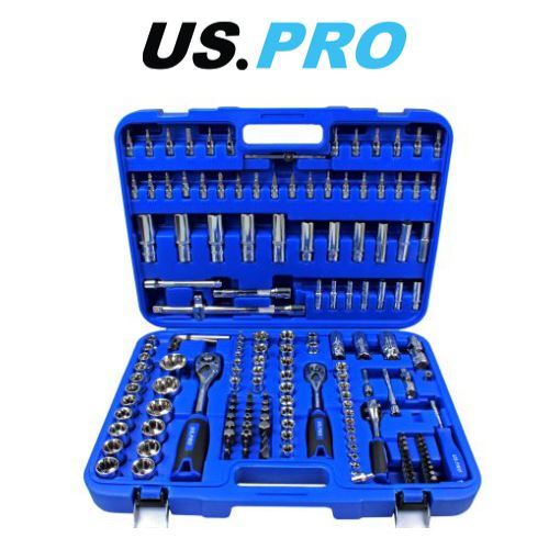 US PRO 172 Piece Metric 1/4 - 3/8 - 1/2" Drive Superlock Socket Set 2082 - Picture 1 of 4