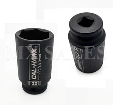 1/2" Drive x 32mm  IMPACT SOCKET 6 POINT Heavy Duty CR-MO