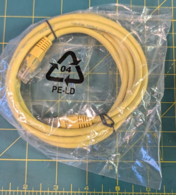 Cat5 6FT Patch Cord Cable 500mhz Ethernet Internet Network LAN RJ45 UTP Yellow