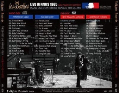 THE BEATLES / 1965 LIVE IN PARIS MULTIBAND REMASTER (CD+DVD) | eBay
