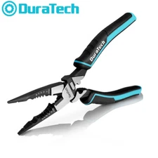 DURATECH 6-in-1 Needle Nose Plier 8.5" Heavy Duty Long Nose Pliers Wire Stripper