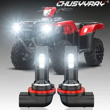For Honda Foreman Rubicon 500 Rancher 420 35W 12v pair 3pins LED Headlight Bulbs