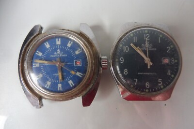 Meister - Anker , 2 schöne ,alte Uhren ,  Armbanduhr ohne Armband  ,  Handaufzug