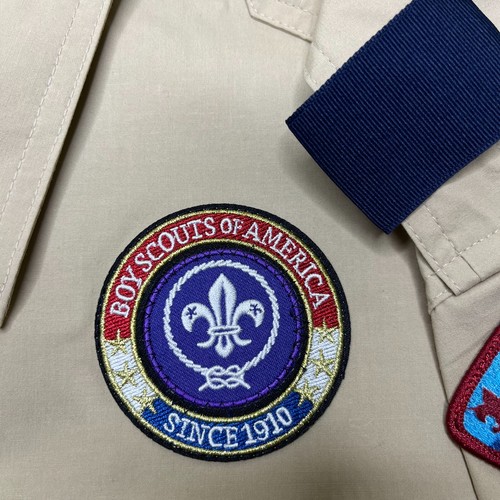 Camisa BSA Boy Scouts of America Para Hombres Uniforme Caqui Bolsillo Abotonada Talla 2XL - Imagen 7 de 12