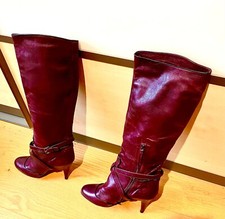 Stiefel in bordeauxrot Gr. 40 von MIU MIU