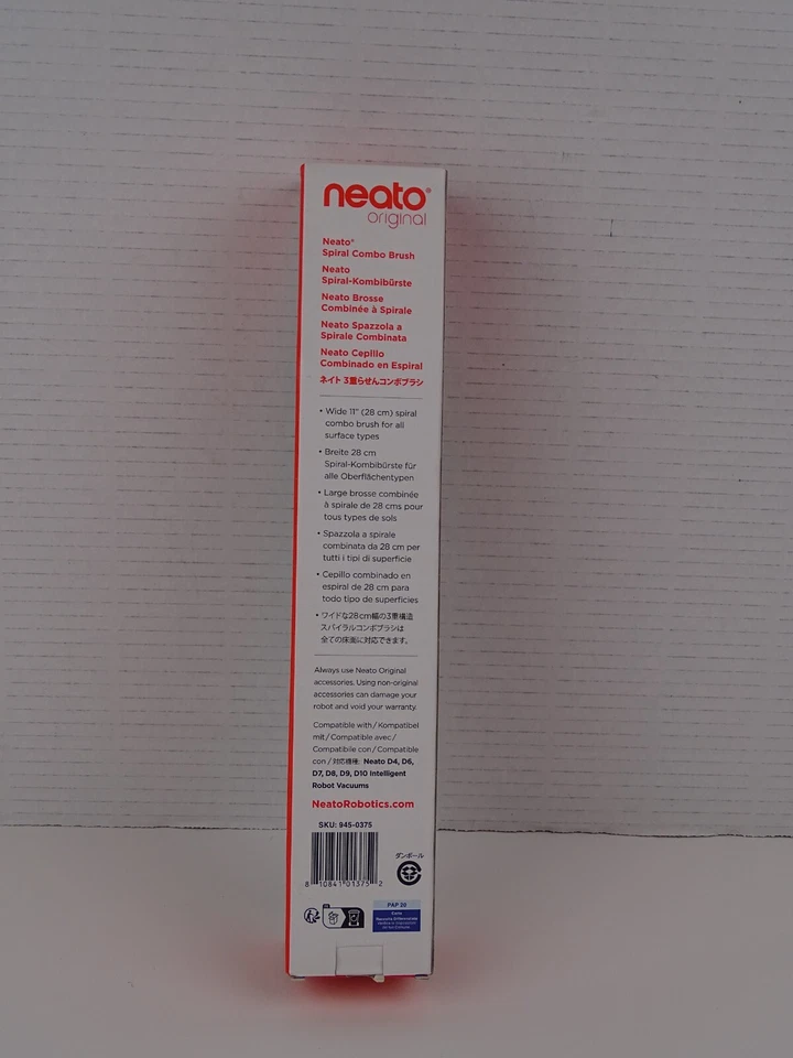 Original Neato Robotics Wide 11” Spiral Combo Vacuum Cleaner Brush: NEW 945-0375 — 第 4/4 张图片