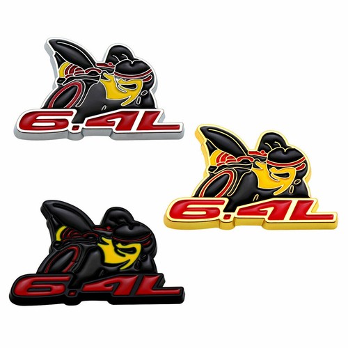 NEW 2PCS/3PCS Bee Fender Side Emblem Rear Trunk Badge Black/Gold/Chrome - Picture 9 of 17