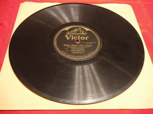 Neapolitan Trio Lapitino 78 RPM 1917 Victor 18389 Silent Night Christmas Hymns - Imagen 3 de 5