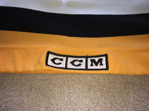 Pittsburgh Penguins 1980s Authentic CCM Home Jersey Sz 48 Mario Lemieux - Picture 12 of 13