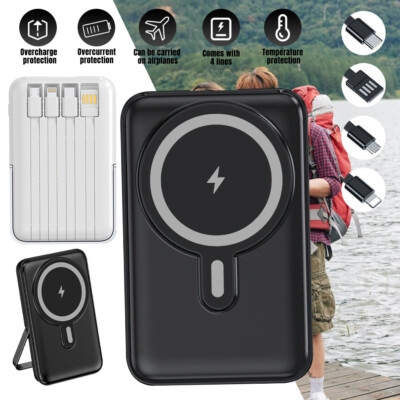 Wireless 20000mAh Magnetic Power Bank Magsafe Charging for iPhone 16/15/14/13/12