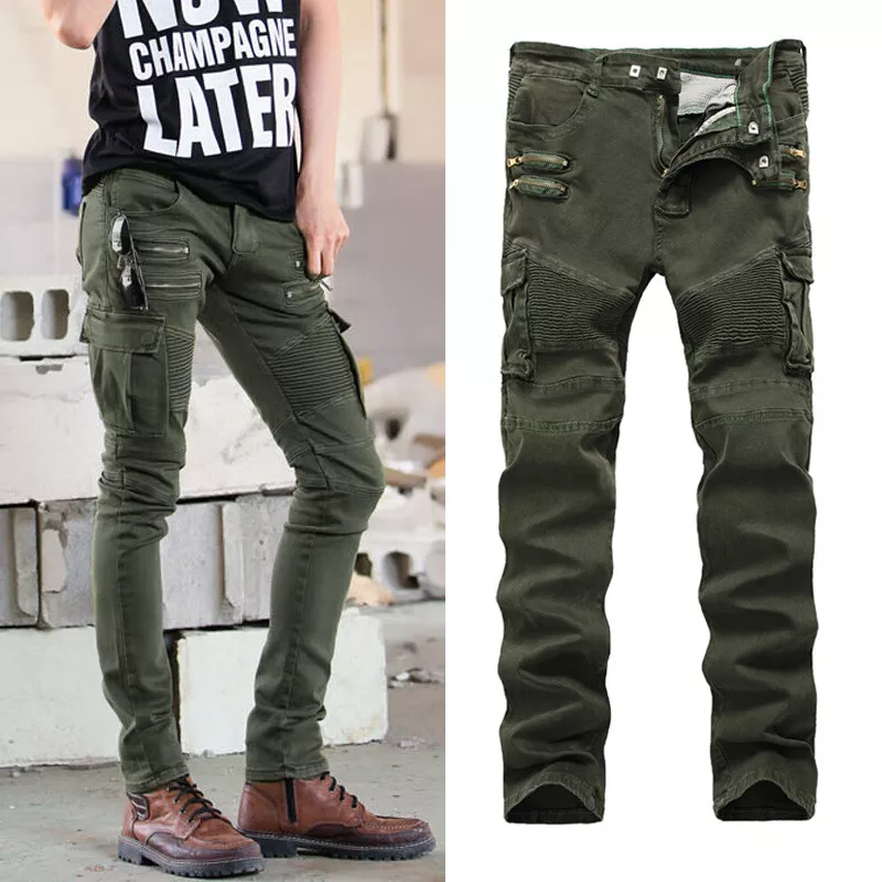 Pleated cargo cheap pants