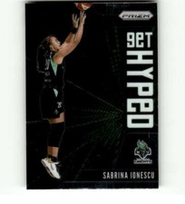 2021 Panini WNBA Prizm Get Hyped #11 Sabrina Ionescu New York Liberty Basketball