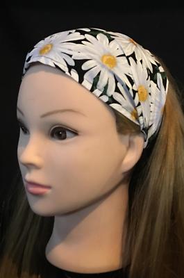 Margherita Fiore Testa Capelli Fascia Sciarpa Bandana Senza Tempo Donna Biker - Foto 2