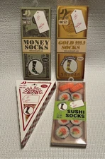 NEW! SOCKOPATH NOVELTY CREW SOCKS ~ ONE SIZE ~ CHOOSE 1 or ALL ~ 1+ SHIP