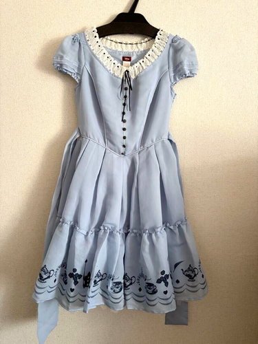 Secret Honey Disney Alice In Wonderland One-piece Dress Japan Light blue