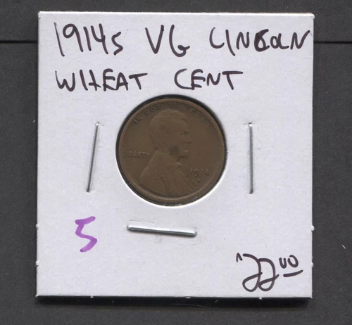 1914 S- Lincoln Wheat Cent- VG