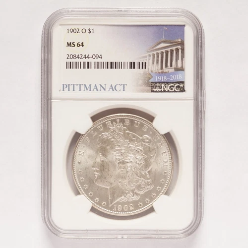 1902-O Morgan Silver Dollar NGC MS64 Pittman Act
