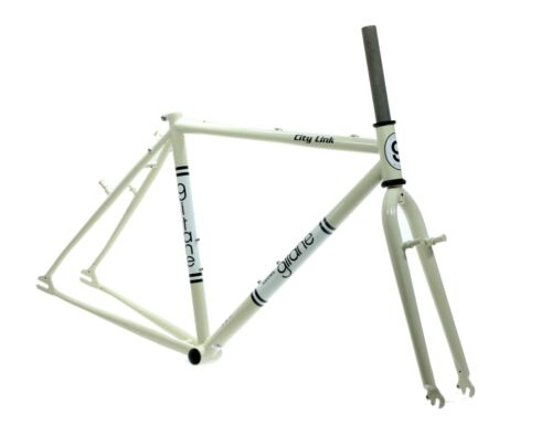 Gitane City Link/Bianchi San Jose Frameset 49cm Cream/White Single Spd Frame NEW - Picture 2 of 8