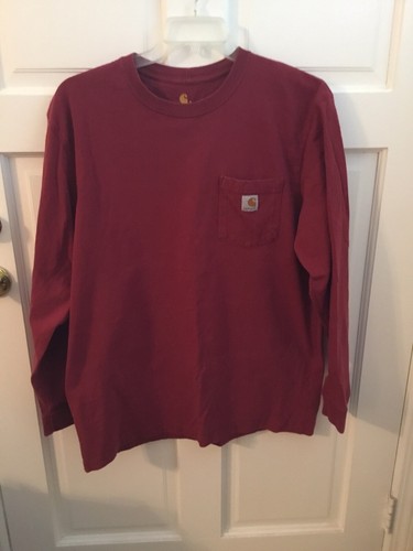 CARHARTT Burgundy Red Distressed Faded 
