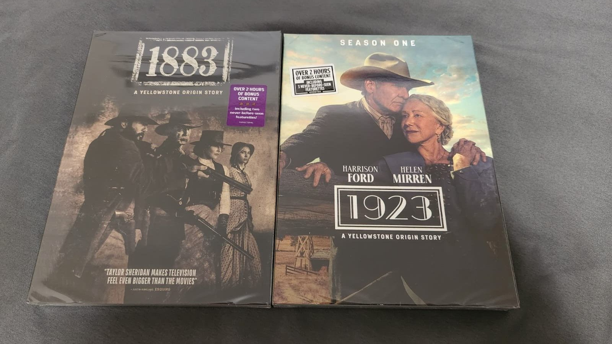 Yellowstone 1883 and 1923 DVD Origin Story Bundle Brand New Sealed